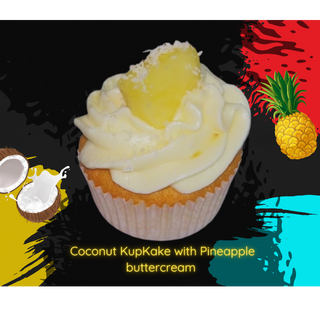 Coconut Kupkake with Pineapple buttercream