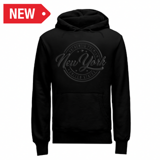 Ny Hoodie 3D Embossed (Blk)
