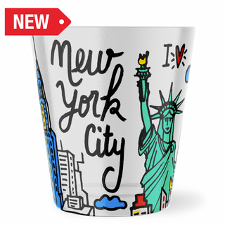 Ny Shot Glass City