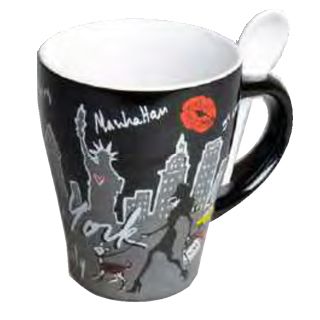 Ny Mug M10 Shopping (Blk/White) #6936