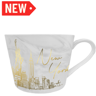 Ny Marble Mug Skyline Gray)