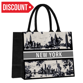 Ny Shopping Bag Toile De Jouy (Blk)