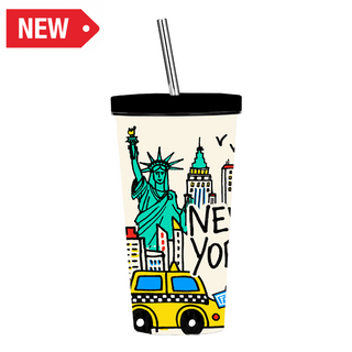 Ny Tumbler With Lid City (17.Oz)