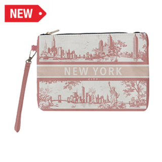 Ny Makeup Bag Toile De Jouy (Pink)