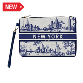 Ny Makeup Bag Toile De Jouy (Blue)