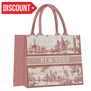 Ny Shopping Bag Toile De Jouy (Pink)