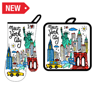 Ny Oven Glove + Pot Holder City
