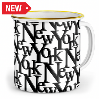 Ny Mug M18 Letters (Blk)
