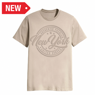 Ny T-Shirt 3D Embossed (Sand)