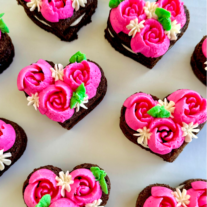 Heart-Shaped Brownie Sandwiches Main Image