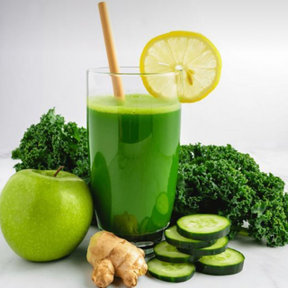 Green juice (Kale, ginger, grape, apple, cucumber)