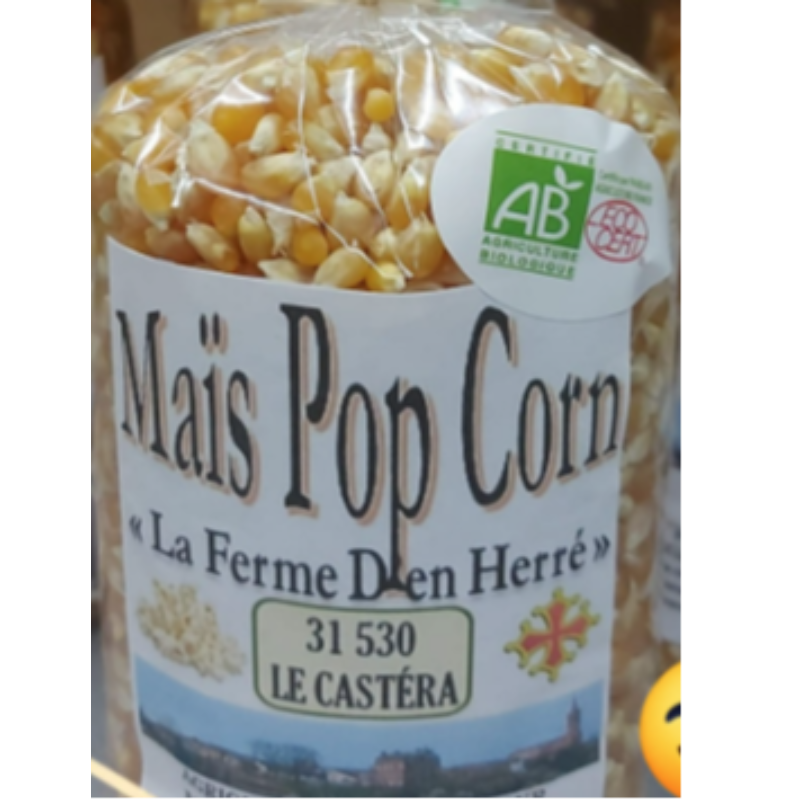 Maïs pop corn bio- 500g