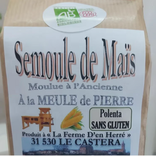 Semoule de MAÏS bio (Polenta)- 500g 