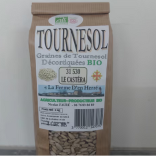 Graines de TOURNESOL décortiquées - bio- 500g