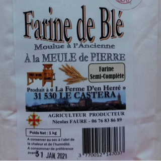 Farine de blé Bio - Semi Complète - T80