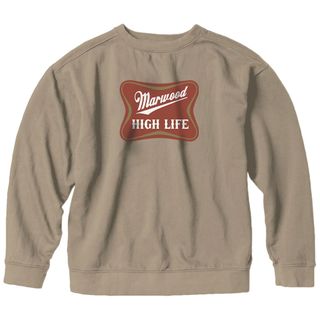 "Marwood High Life" Tan Crewneck