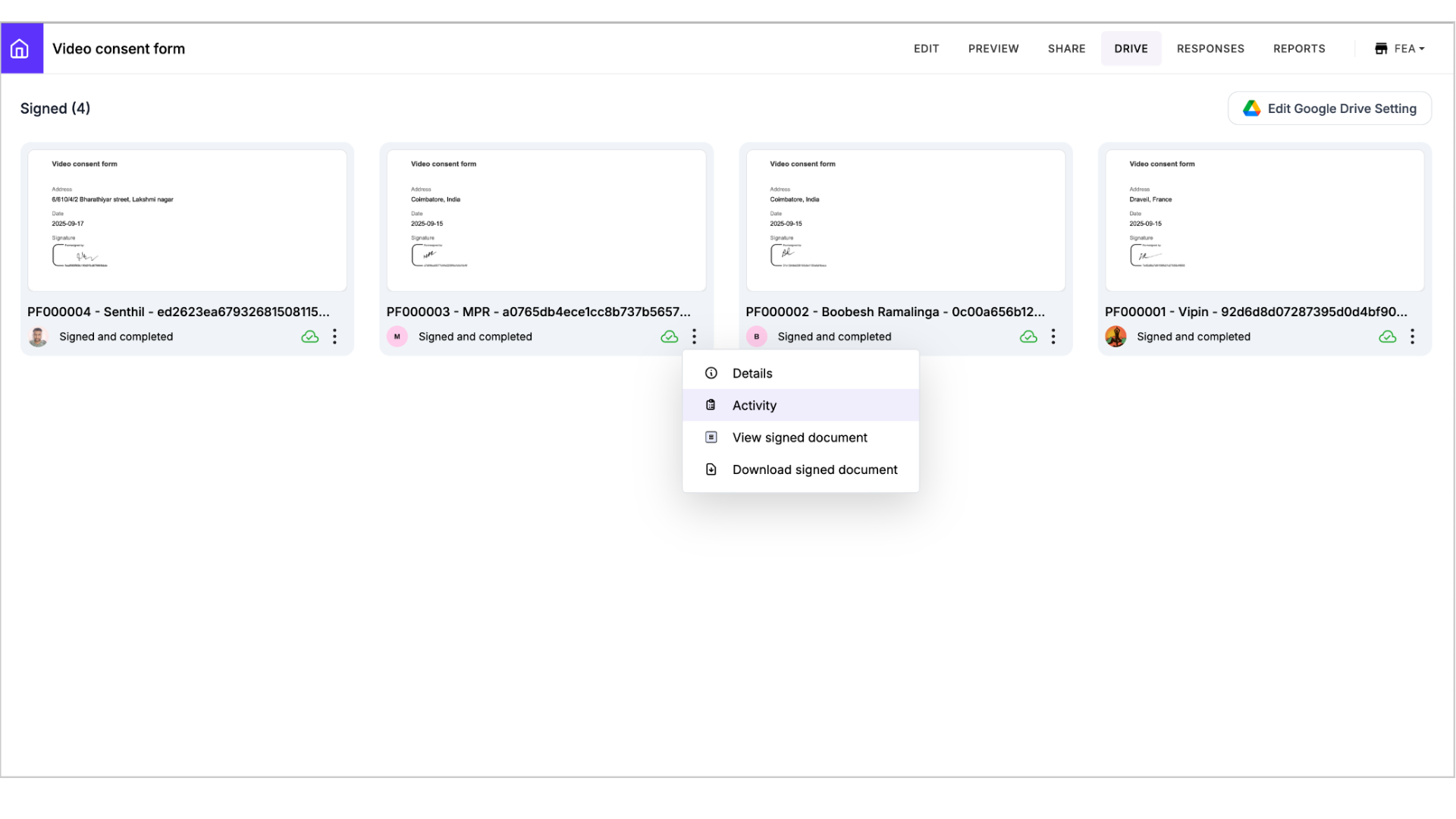 New feature: Manage your signed docs with the new Drive page