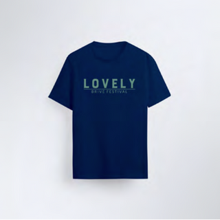 T-shirt Loose éco-responsable unisexe Navy OC + Lovely vert