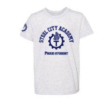 WHITE TRIBLND - YOUTH TEE