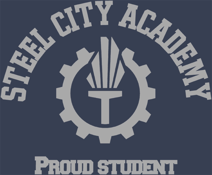NAVY - PROUD STUDENT TEE 
