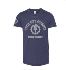 SOLID NAVY - YOUTH TEE