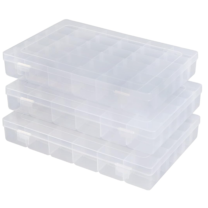 Plastic Jewels Organizer - Pack w/3