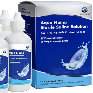 Saline Solution - Single, 4 oz bottle