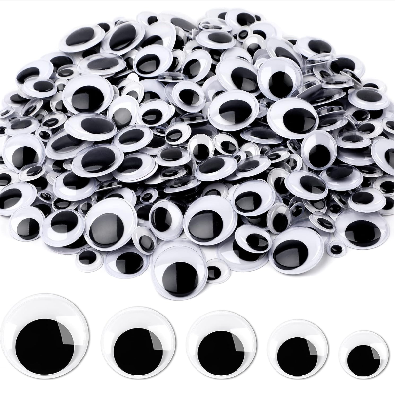 Black Googly Eyes - Box w/1000
