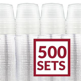 Clear Plastic Condiments Cups - 120 per bag