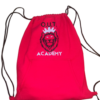 RED DRAWSTRING BAG