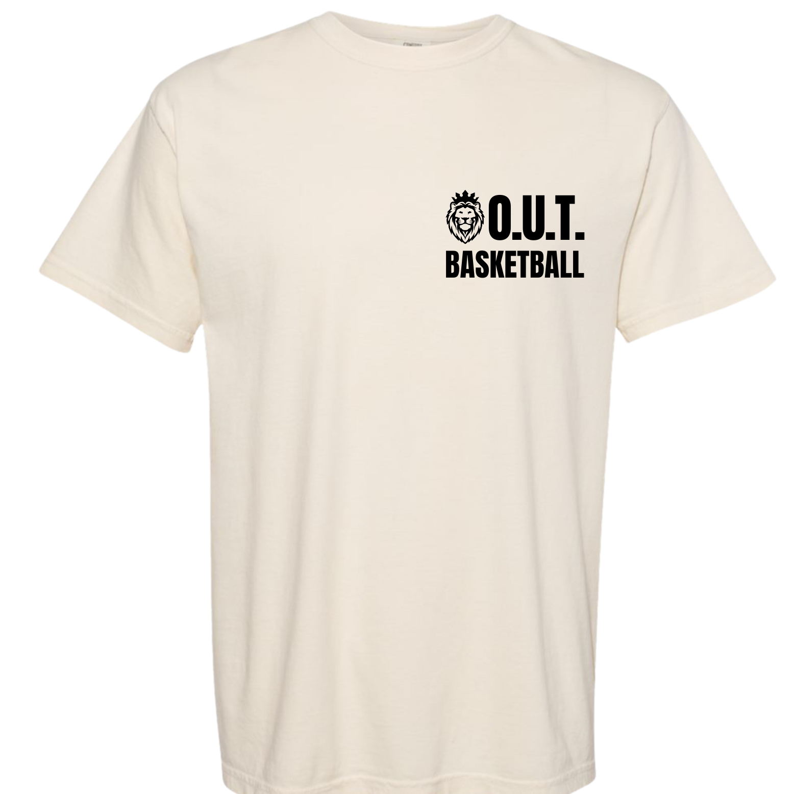 O.U.T. BBALL (small pocket logo)