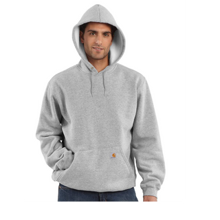 Carhartt® Midweight Hooded Sweatshirt. Heather Gray.  Mav head embroidered in white - graphic is rough mock up:)