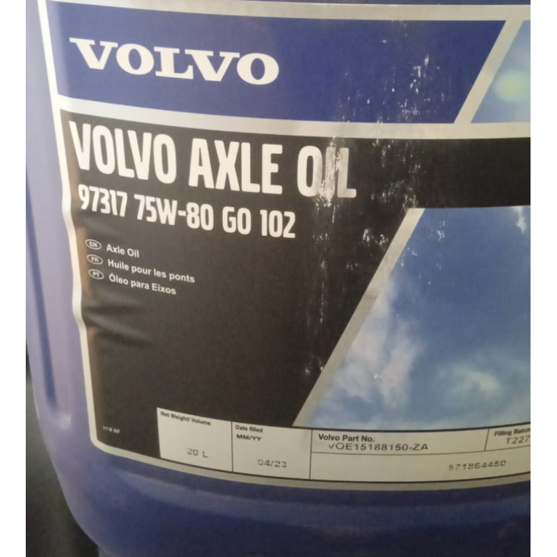 Volvo axle oil 75W80