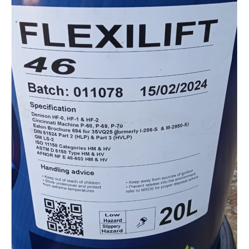 Flexilift 46 Hydraulic oil