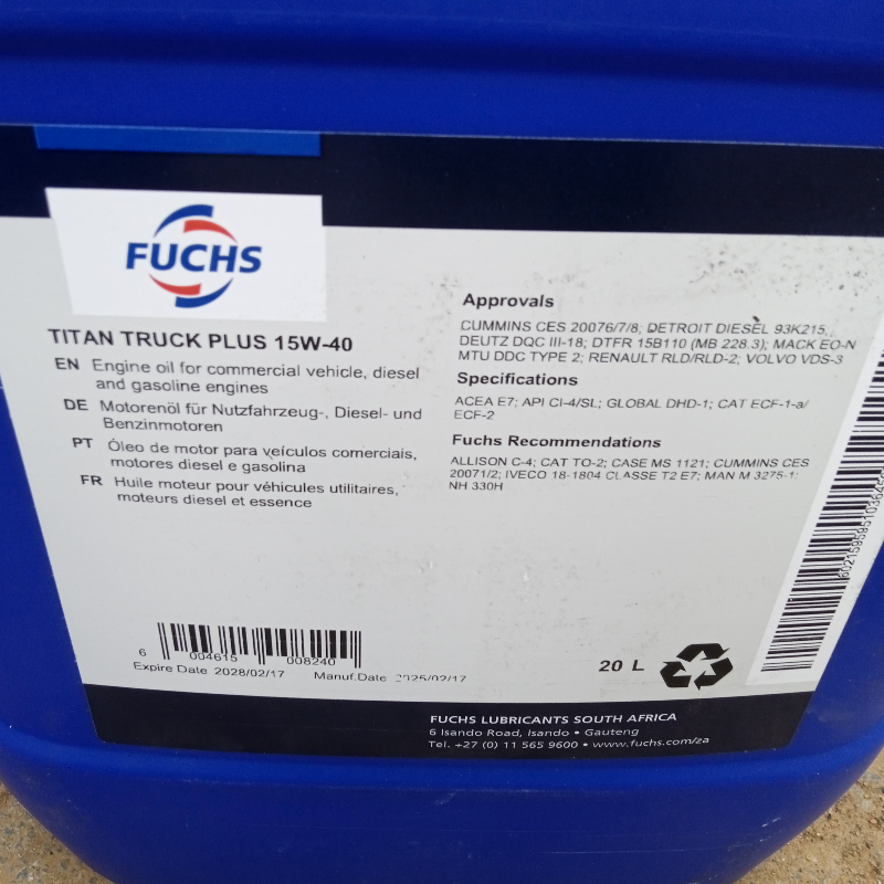 Fuchs Engine oil 15w40