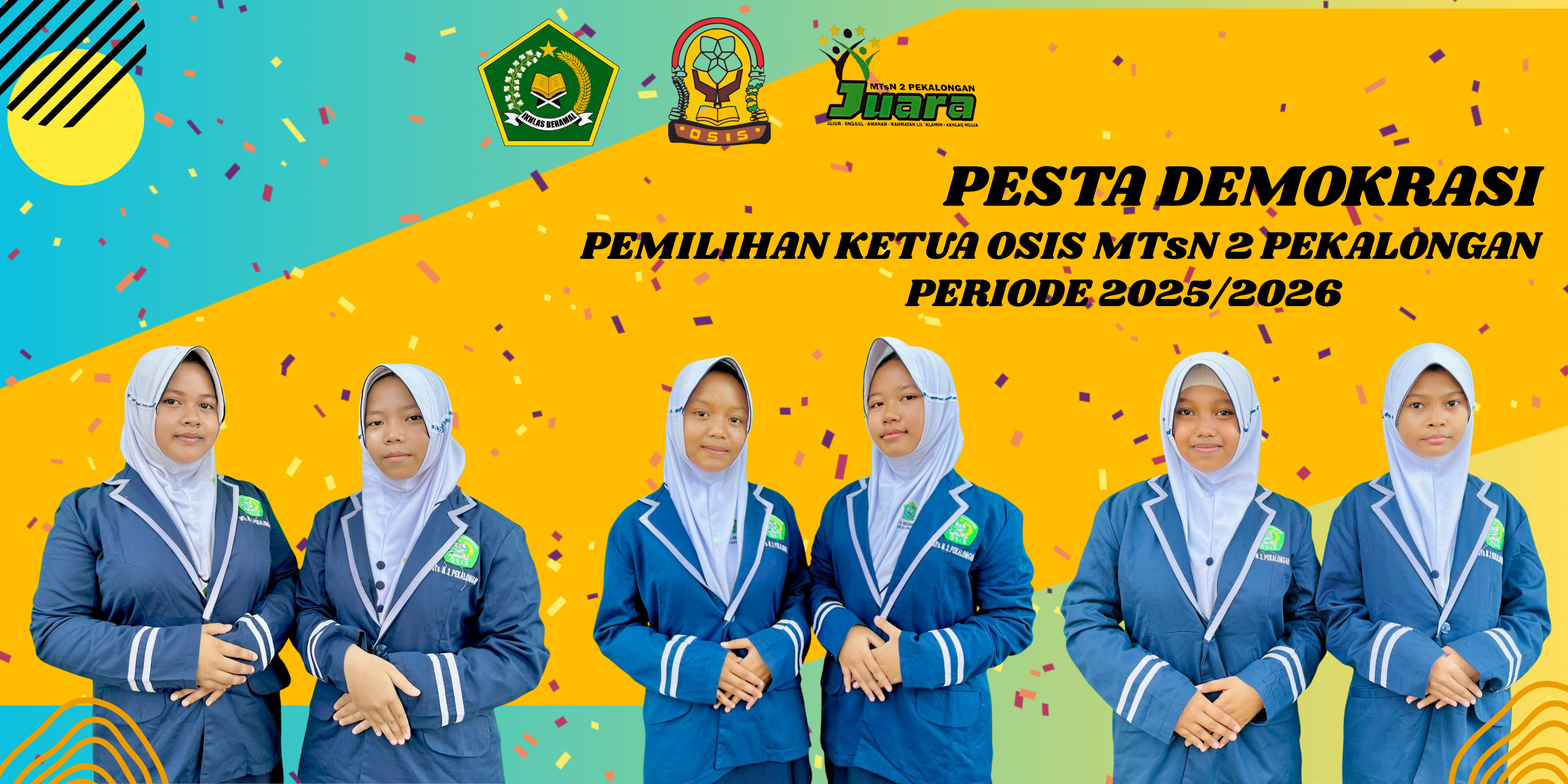 PEMILIHAN KETUA OSIS MATSANDAKA 2025 - Banner