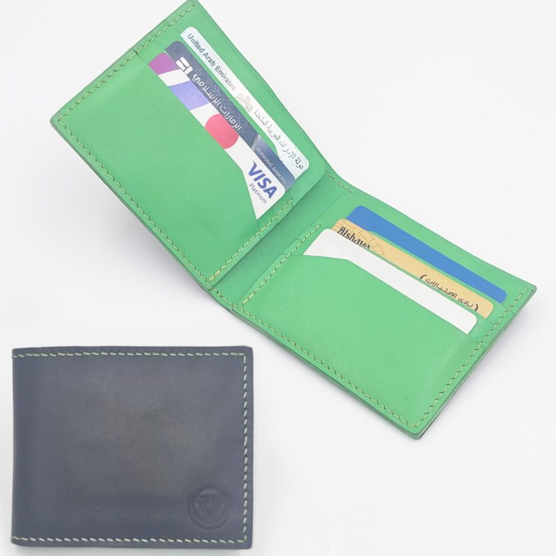 Tambarare Black-LimeGreen Bifold Wallet Main Image