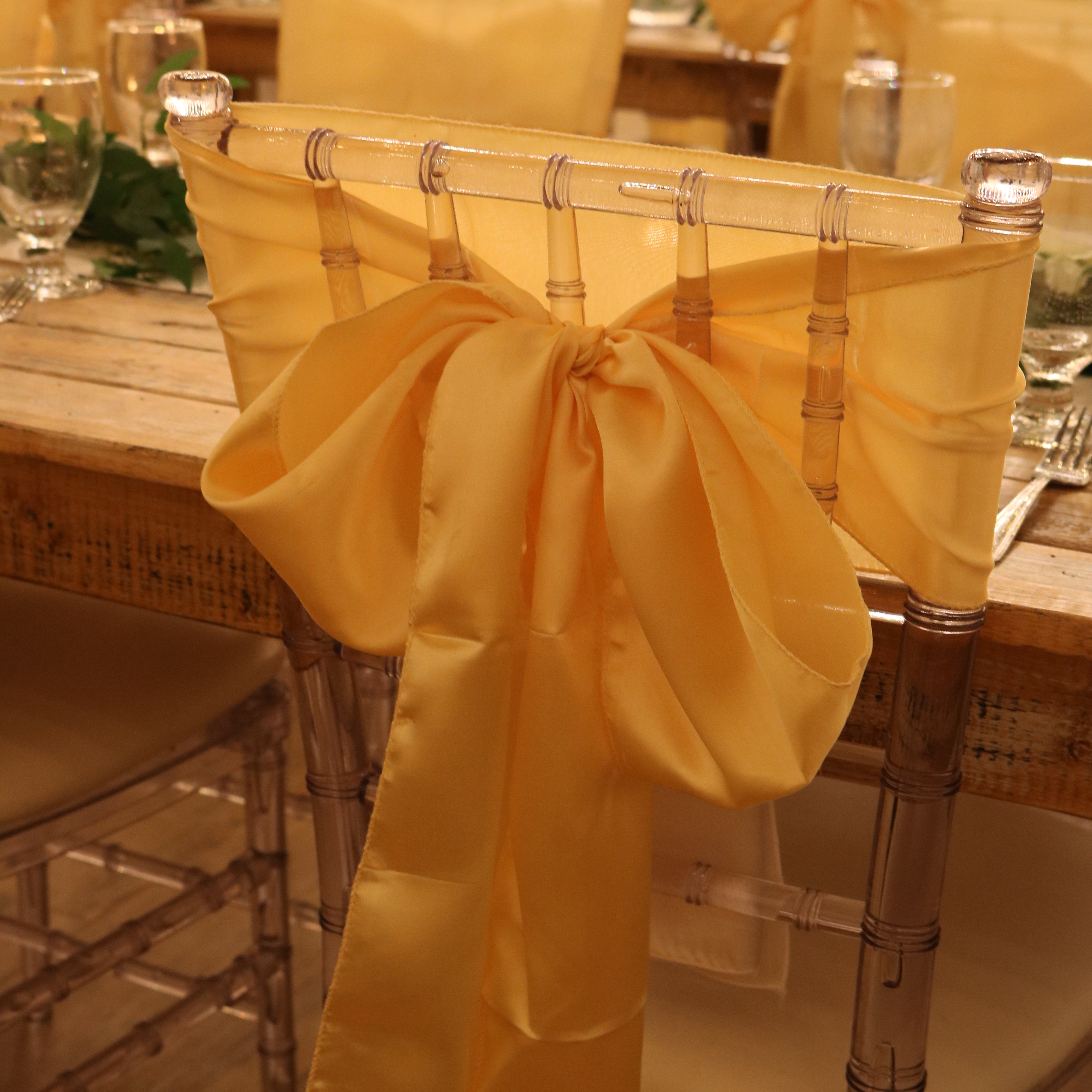 Golden Chair Bows