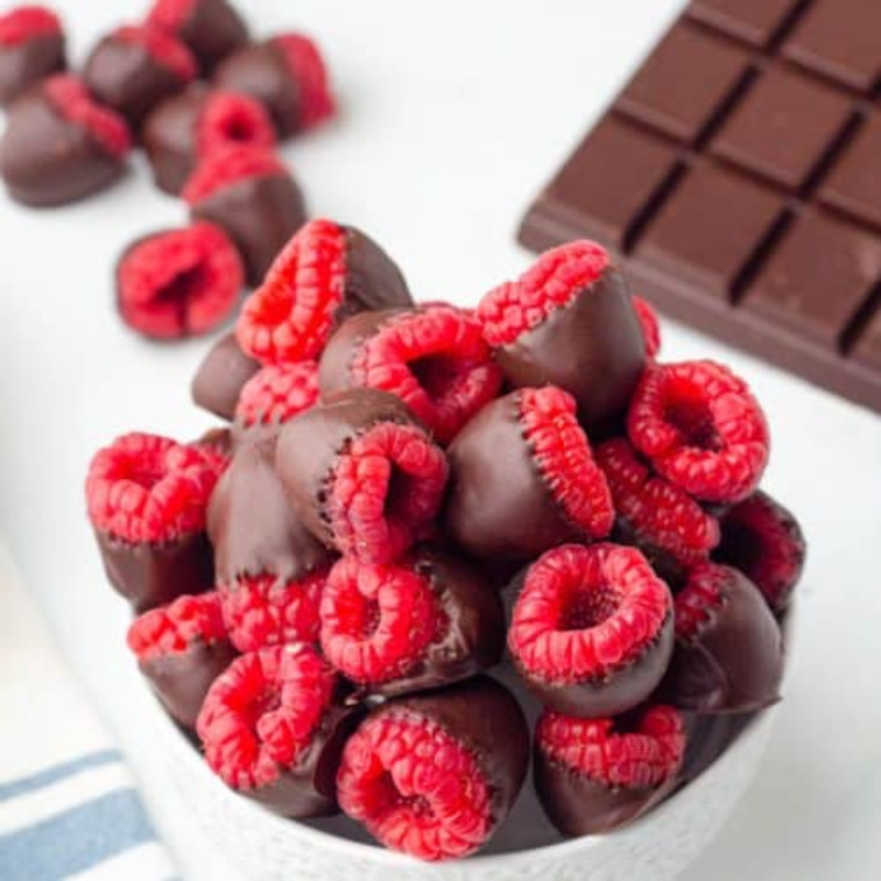 Chocolate Covered Raspberries (x10) Large Image