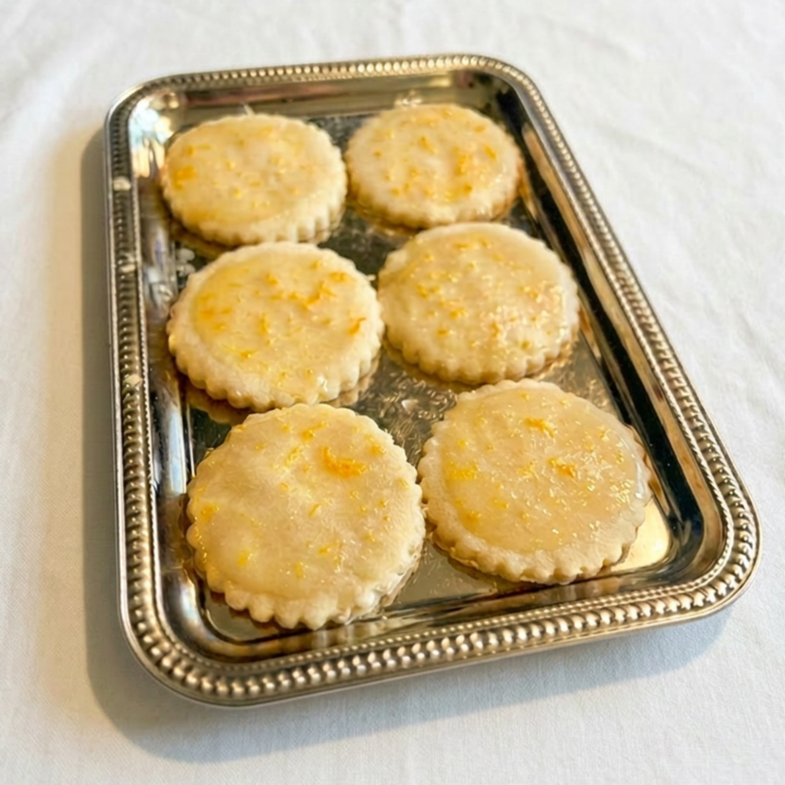 Vegan Orange Glazed Shortbread Cookies (6 Pack)