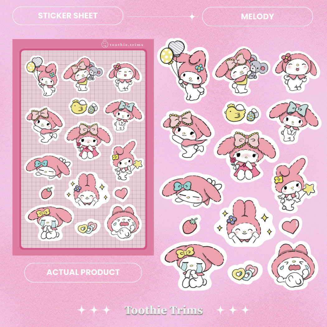 Melody Sticker Sheet Main Image