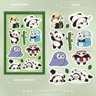 Panda Sticker Sheet