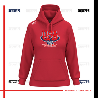 Sweat Capuche Femmes - Rouge