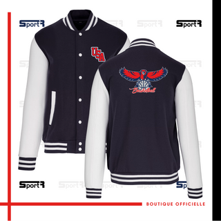 Veste Teddy Adultes & Enfants - Bleu navy / blanc