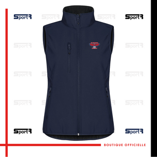 Softshell sans manches Femmes - Bleu navy