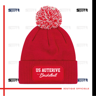 Bonnet à pompon - Rouge