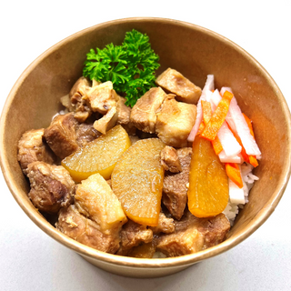 Pork Kakuni (Braised Pork) Donburi (Rice Bowl) 