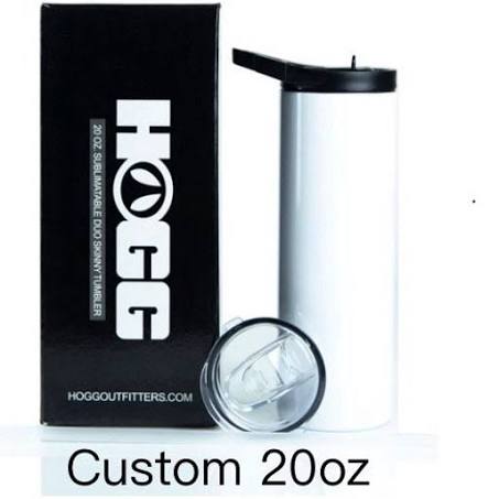 20 oz dual lid skinny tumbler