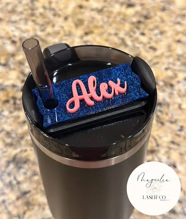 Tumbler name topper (assorted shape)