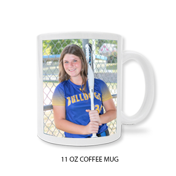S11 (2) 11 OZ COFFEE MUGS ( SAME PRINT ) 